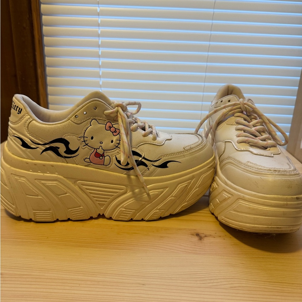 Bershka Hello Kitty Platform Sneakers